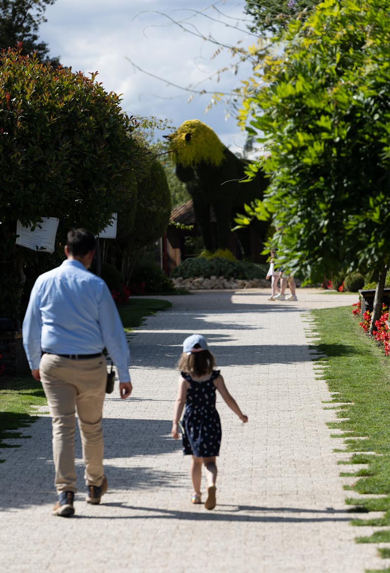Chemin piéton Terra Botanica Angers